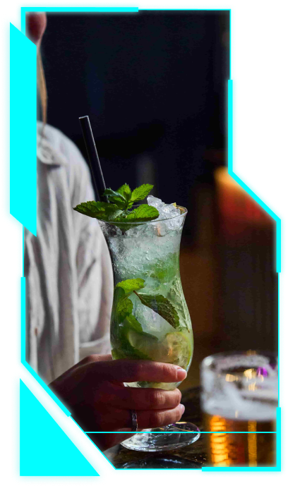 MojitoRum | Lime | Fresh mint | Sugar | Soda